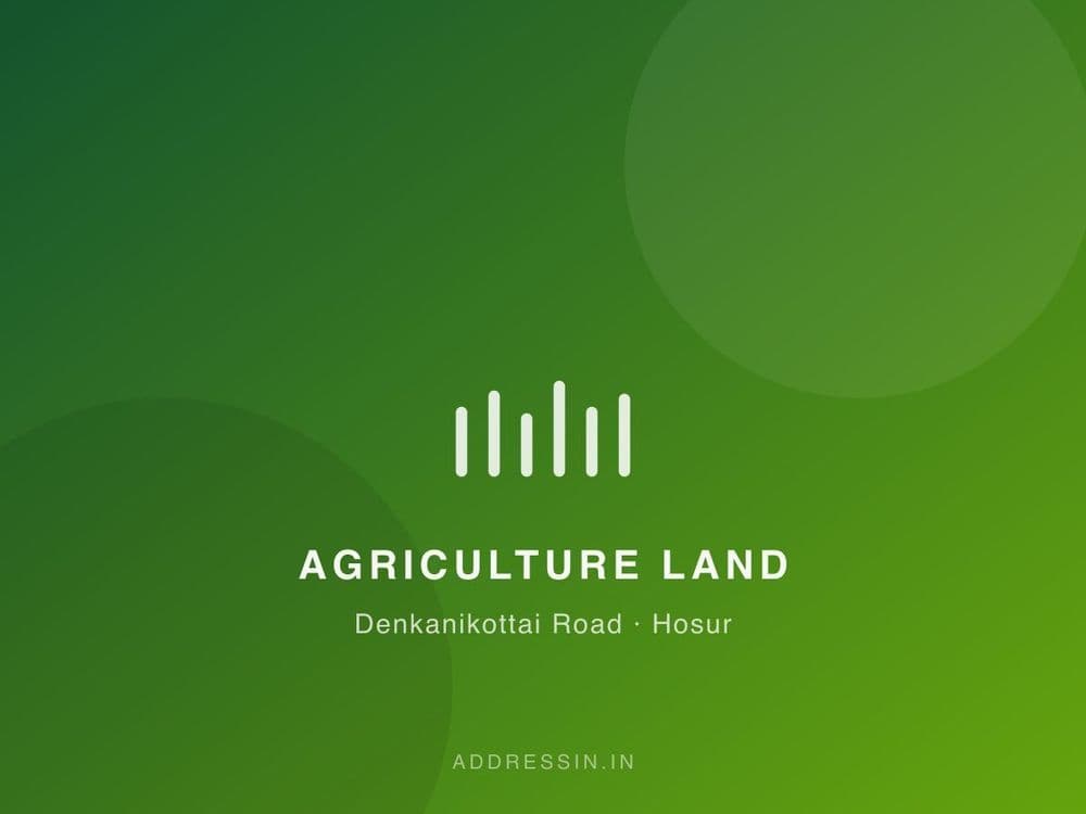 5 Acre Agriculture Land in Denkanikottai Road, Hosur