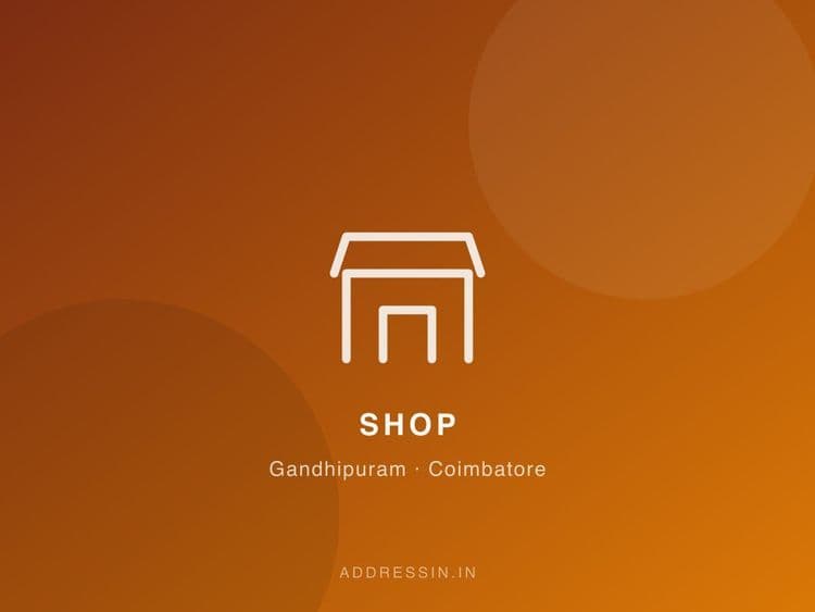 1200 sq.ft Shop for Rent in Gandhipuram, Cross-Cut Road